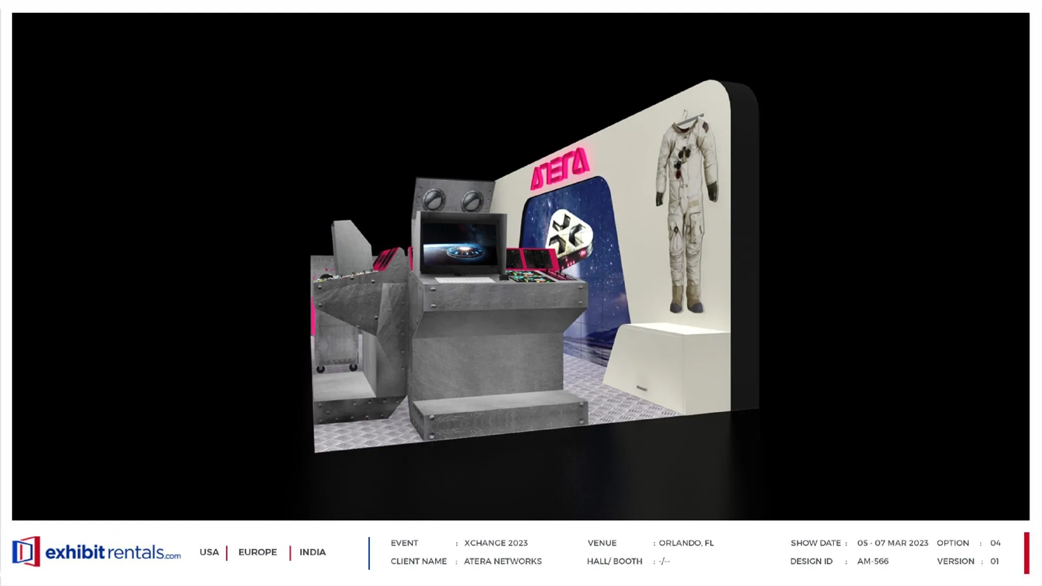 10x20 Inline booth design by Exhibit-Rentals
